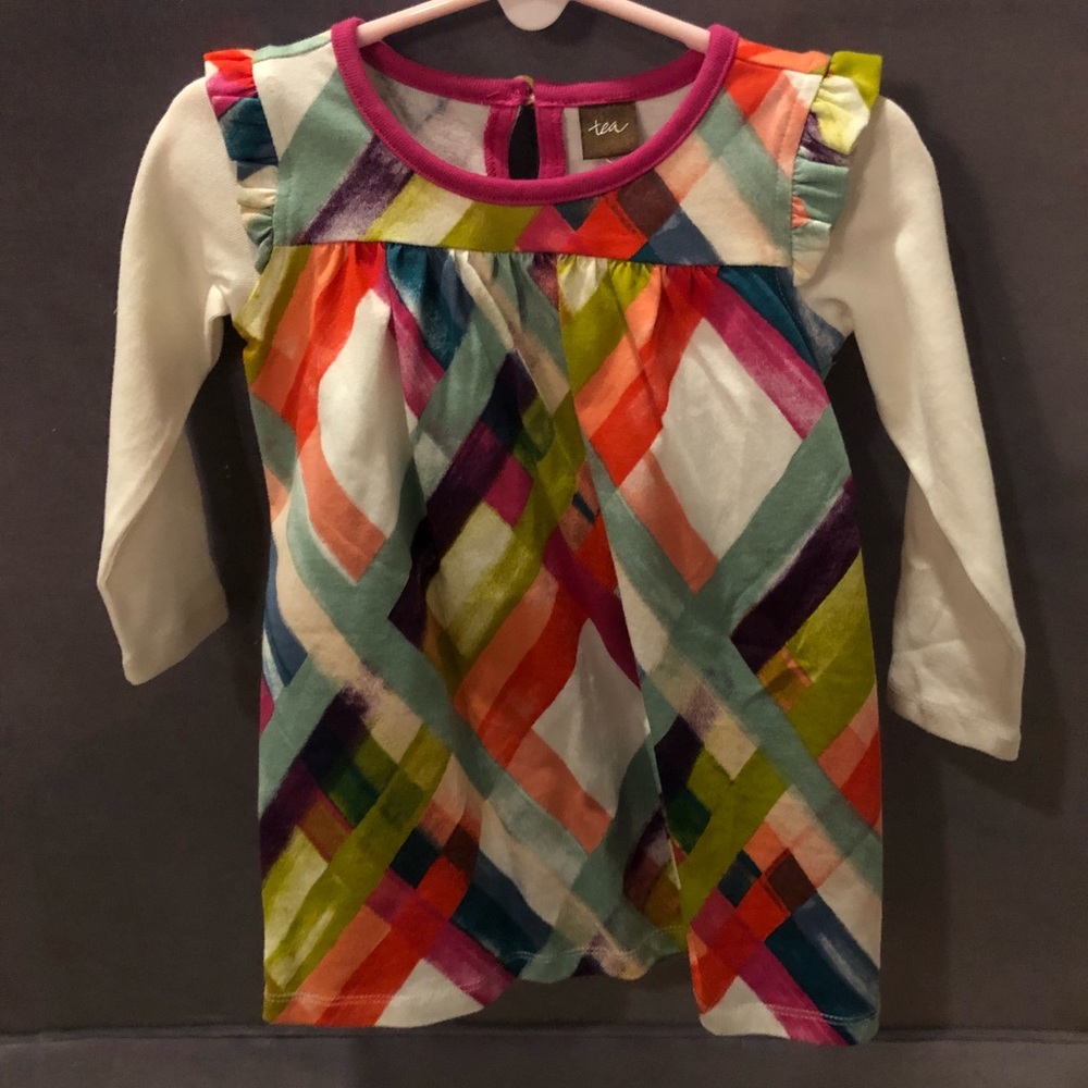 Never been worn baby girl Tea long sleeve dress